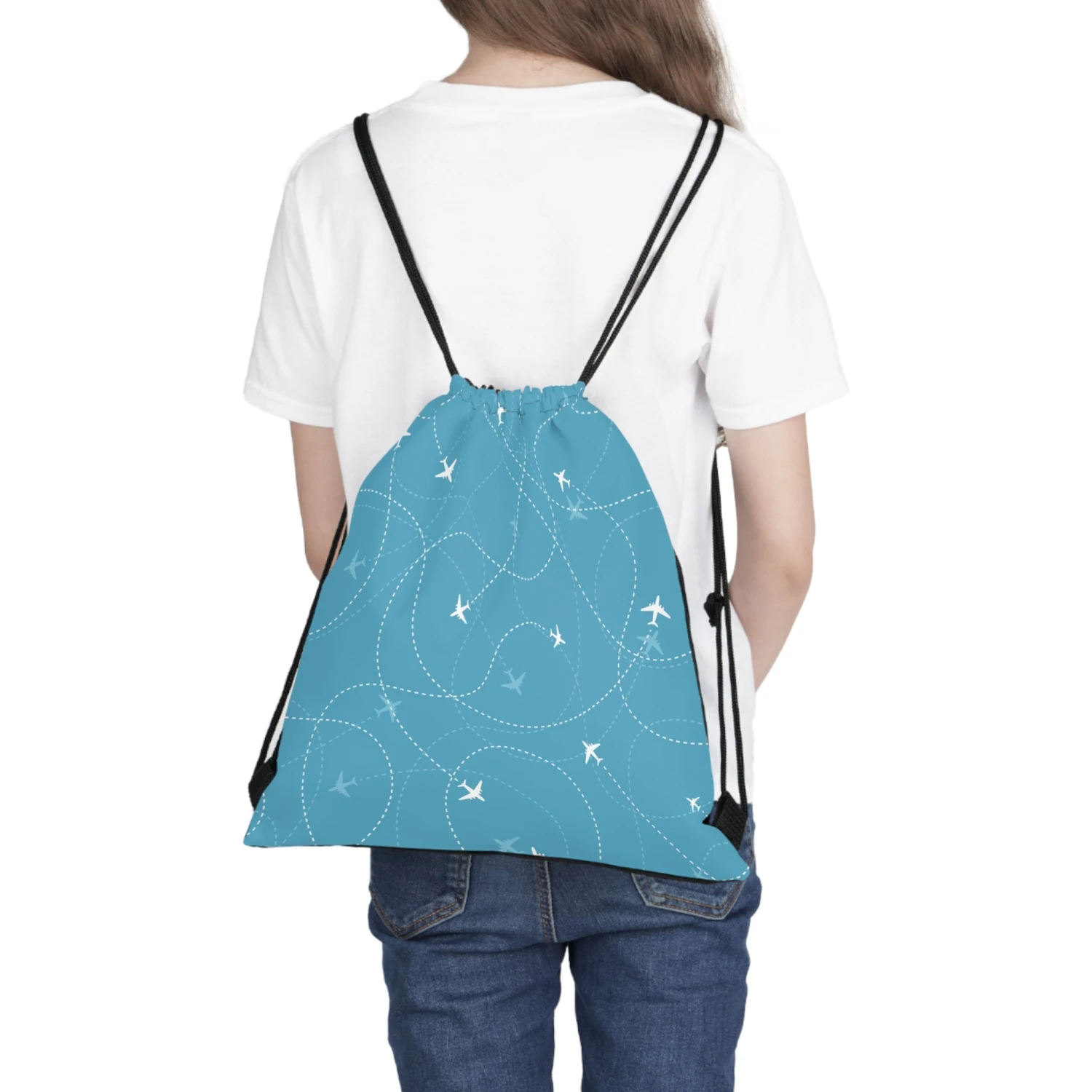 LFO - Luggage Factory - Planes Trails - Outdoor Drawstring Bag 5 LFO - Luggage Factory - Planes Trails - Outdoor Drawstring Bag - Image 5