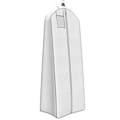 Wedding Gown Gusseted Garment Bag - 20" Gusset For Large Bridal And Prom Dresses With Boxed Bottom - ID Window - 72" X 24" - White And Grey - Monster Bag Collection By Your Bags 9 Wedding Gown Gusseted Garment Bag - 20" Gusset For Large Bridal And Prom Dresses With Boxed Bottom - ID Window - 72" X 24" - White And Grey - Monster Bag Collection By Your Bags -Samsonite Sales Store 31 ifX7OsPL