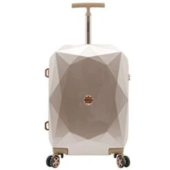 Kensie Women's 3D Gemstone TSA Lock Hardside Spinner Luggage, Rose Gold, 20-Inch Carry-On -Samsonite Sales Store 315IvP60 SL