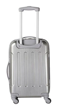 Travelers Club Polaris Hardside Metallic Spinner Luggage, Silver, Carry-On 20-Inch -Samsonite Sales Store 318r2TmuL5L