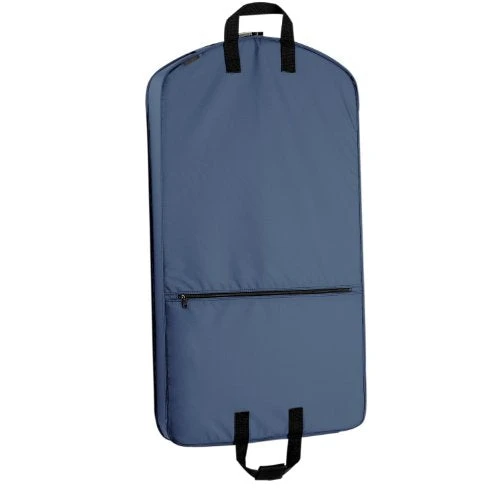 WallyBags Luggage 42" Garment Bag With Pocket, Navy 1 WallyBags Luggage 42" Garment Bag With Pocket, Navy