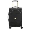 DELSEY Paris Montrouge Softside Expandable Luggage With Spinner Wheels, Black, Carry-On 21 Inch
