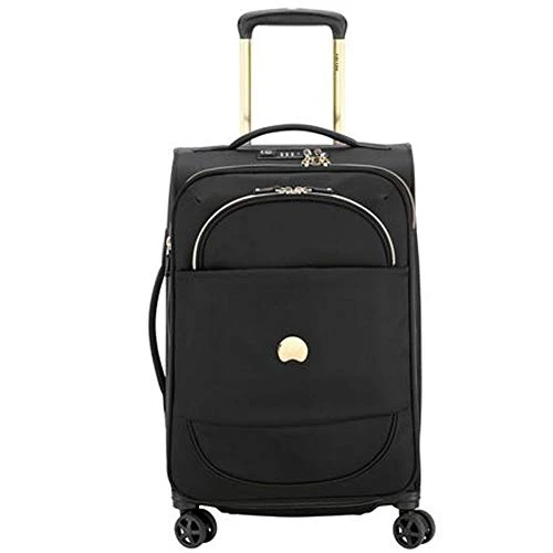 DELSEY Paris Montrouge Softside Expandable Luggage With Spinner Wheels, Black, Carry-On 21 Inch 1 DELSEY Paris Montrouge Softside Expandable Luggage With Spinner Wheels, Black, Carry-On 21 Inch