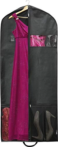 Simple Houseware 60-Inch Heavy Duty Garment Bag W/Pocket For Suits, Tuxedos, Dresses, Coats 3 Simple Houseware 60-Inch Heavy Duty Garment Bag W/Pocket For Suits, Tuxedos, Dresses, Coats - Image 3