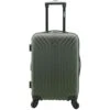 Wrangler Auburn Hills Hardside Spinner Luggage, Thyme Green, Carry-On 20-Inch