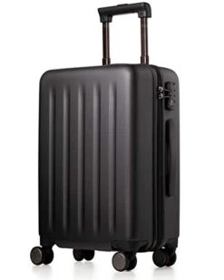 NINETYGO Carry On Luggage 22x14x9 With Spinner Wheels, 100% Polycarbonate Hardside Luggage, Carry On Suitcase With TSA Lock For Travel, Super Durability & Slim Simplistic Design (20-Inch Black)