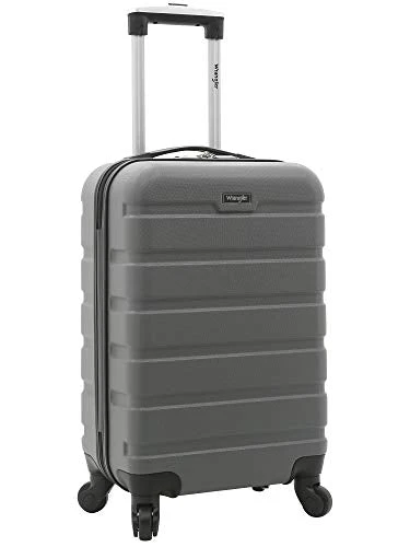 Wrangler Hardside Carry-On Spinner Luggage, Charcoal Grey, 20-Inch 1 Wrangler Hardside Carry-On Spinner Luggage, Charcoal Grey, 20-Inch