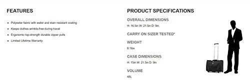 Travelpro Maxlite 4 Rolling Carry-On Garment Bag, Black 6 Travelpro Maxlite 4 Rolling Carry-On Garment Bag, Black - Image 6