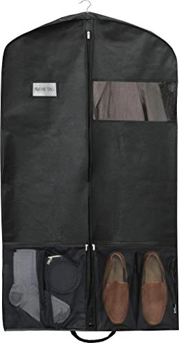 Simple Houseware 43-Inch Heavy Duty Garment Bag W/Pocket For Dresses, Coats 1 Simple Houseware 43-Inch Heavy Duty Garment Bag W/Pocket For Dresses, Coats
