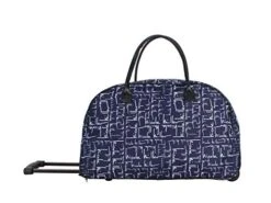 Nicole Miller Wheeled Duffel Carry On Bag (14in, Signature Navy) -Samsonite Sales Store 410zh7NiQML