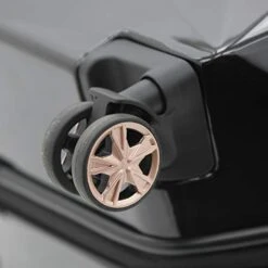 Kensie Women's 3D Gemstone TSA Lock Hardside Spinner Luggage, Black, 20-Inch Carry-On -Samsonite Sales Store 411a7Kn46NL