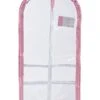 Clear Plastic Garment Bag With Pockets For Dance Competitions Danshuz - Pink