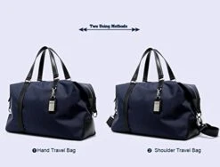 BOPAI-BO | Boston Bag Travel Tote Duffel Bag Carry On Bag Weekender Overnight Bag (Navy) -Samsonite Sales Store 4148ZRCR2gL