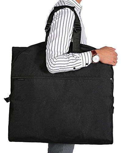 Magictodoor 60" Garment Bag Tri-Fold Gown Length W/Hanging Hook Large Pocket Destination Bag 6 Magictodoor 60" Garment Bag Tri-Fold Gown Length W/Hanging Hook Large Pocket Destination Bag - Image 6