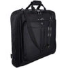 ZEGUR Suit Carry On Garment Bag For Travel & Business Trips With Shoulder Strap (Black)