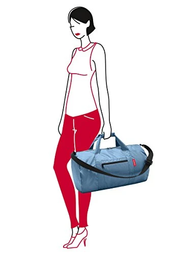 Reisenthel Mini Maxi Dufflebag, Foldable Overnight Duffel And Sports Bag With Built-in Carrying Pouch, Indigo 4 Reisenthel Mini Maxi Dufflebag, Foldable Overnight Duffel And Sports Bag With Built-in Carrying Pouch, Indigo - Image 4