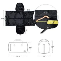 Crospack 45L Suit Garment Bag Shoulder Strap Duffle Travel Foldable Flight Bag 14 Crospack 45L Suit Garment Bag Shoulder Strap Duffle Travel Foldable Flight Bag -Samsonite Sales Store 41D1Ezgl9FL