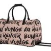 BCBGeneration BCBG Luggage PERF-ECT Wheeled Duffel Carry On Bag (Perf-ECT Pink)