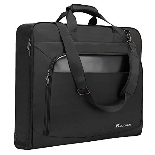 Modoker Suit Luggage Garment Bag With Shoulder Strap, Suit Carry On Bag Hanging Suitcase Black Garment Bags For Men Women Business Travel 1 Modoker Suit Luggage Garment Bag With Shoulder Strap, Suit Carry On Bag Hanging Suitcase Black Garment Bags For Men Women Business Travel