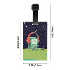 Luggage Tag Adventure Time BMO Suitcase Baggage Label Tag Business Name ID Card Holders Gifts For Women Men Kids Girls Travel Accessories -Samsonite Sales Store 41EQWbUNMcS
