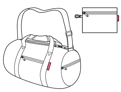 Reisenthel Mini Maxi Dufflebag, Foldable Overnight Duffel And Sports Bag With Built-in Carrying Pouch, Indigo 3 Reisenthel Mini Maxi Dufflebag, Foldable Overnight Duffel And Sports Bag With Built-in Carrying Pouch, Indigo - Image 3