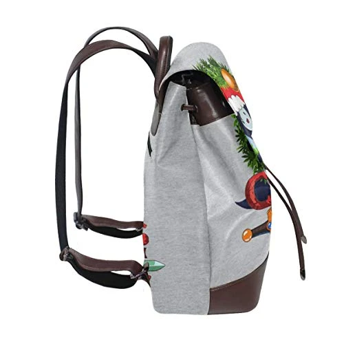 Adventure Christmas Time Wreath Marceline Cartoon Network Fashion Design Leather Backpack For Women Men College School Bookbag Weekend Travel Daypack 3 Adventure Christmas Time Wreath Marceline Cartoon Network Fashion Design Leather Backpack For Women Men College School Bookbag Weekend Travel Daypack - Image 3