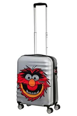 American Tourister Wavebreaker Disney - Muppets Spinner Small Hand Luggage, 55 Cm, 36 Liters, Grey (Animal Sparkle) -Samsonite Sales Store 41IBicx9SPL