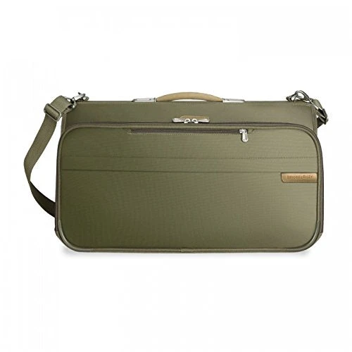 Briggs & Riley Baseline Compact Tri-Fold Garment Bag,Olive,14X22X8.5 1 Briggs & Riley Baseline Compact Tri-Fold Garment Bag,Olive,14X22X8.5