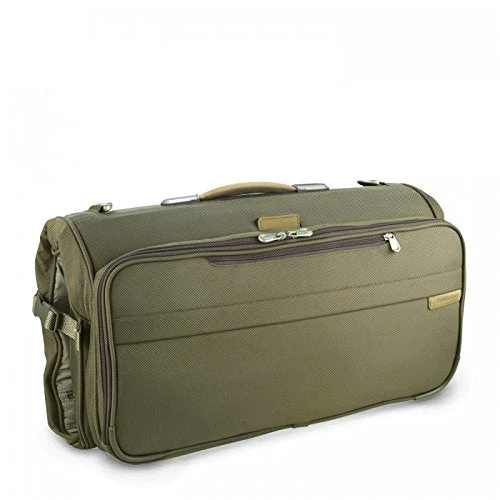 Briggs & Riley Baseline Compact Tri-Fold Garment Bag,Olive,14X22X8.5 4 Briggs & Riley Baseline Compact Tri-Fold Garment Bag,Olive,14X22X8.5 - Image 4