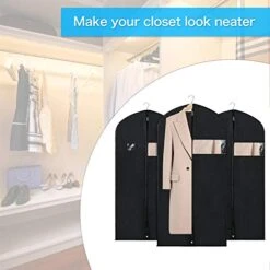 Zilink Garment Bags Suit Bags For Storage And Travel 54 Inches Breathable Dust-Proof Dress Protector Bag With Clear Window For Suit, Dresses, Winter Coat, Pack Of 3 -Samsonite Sales Store 41Ran1eh8WL