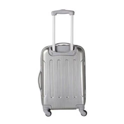 Travelers Club Polaris Hardside Metallic Spinner Luggage, Silver, Carry-On 20-Inch -Samsonite Sales Store 41SEFZmzr L