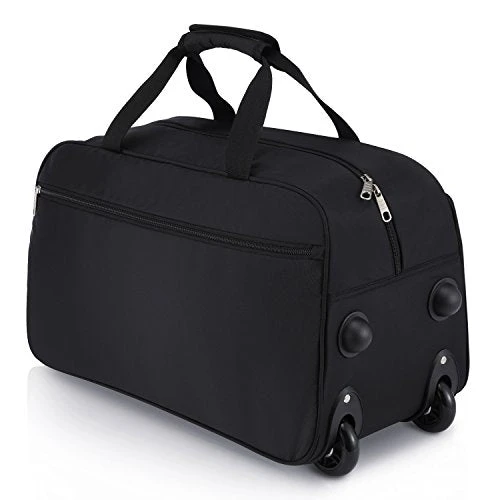 Rolling Duffel Bag, Water Repellent Wheeled Duffel Carry On Luggage 20inch Black 3 Rolling Duffel Bag, Water Repellent Wheeled Duffel Carry On Luggage 20inch Black - Image 3