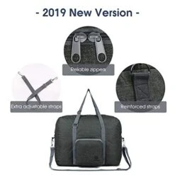 For Spirit Airlines Foldable Travel Duffel Bag Tote Carry On Luggage Sport Gym Duffle For Men And Women (Dark Grey) -Samsonite Sales Store 41VhhFrYd6L