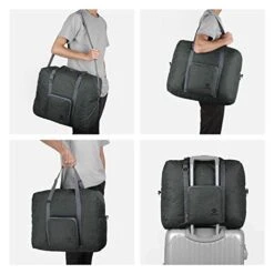 For Spirit Airlines Foldable Travel Duffel Bag Tote Carry On Luggage Sport Gym Duffle For Men And Women (Dark Grey) -Samsonite Sales Store 41W0DnOA5gL