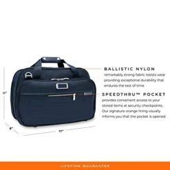 Briggs & Riley Expandable Cabin Bag, Navy 29 Briggs & Riley Expandable Cabin Bag, Navy -Samsonite Sales Store 41WIONH6feL
