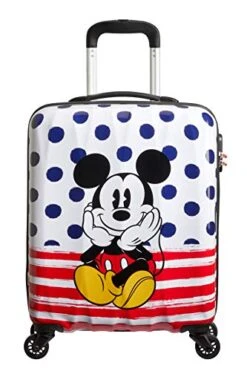 American Tourister Disney Legends - Spinner S - Kids Luggage, 55 Cm, 36 L, Multicolour (Mickey Dots) -Samsonite Sales Store 41WrfDnwTaL