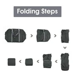 For Spirit Airlines Foldable Travel Duffel Bag Tote Carry On Luggage Sport Gym Duffle For Men And Women (Dark Grey) -Samsonite Sales Store 41XRbHo qnL