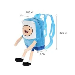 MINISO Adventure Time Backpack Cute Bag For Zipper School Picnic Bag,Blue Finn -Samsonite Sales Store 41YtXjik6lL