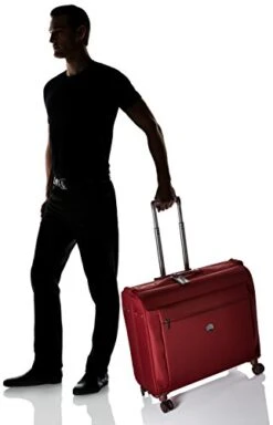 DELSEY Paris Delsey Luggage Montmartre Spinner Garment Bag Suit Or Dress Bordeaux Red -Samsonite Sales Store 41ZexebF 2BNL