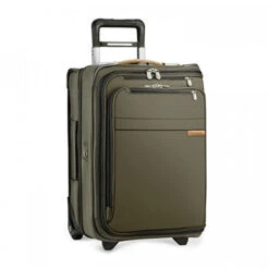Briggs & Riley Baseline-Softside Carry-On Wheeled Upright Garment Bag, Olive, One SIze -Samsonite Sales Store 41 xqJBROTL