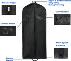 Simplehousware 60-Inch Heavy Duty Garment Bag For Suits, Tuxedos, Dresses, Coats 10 Simplehousware 60-Inch Heavy Duty Garment Bag For Suits, Tuxedos, Dresses, Coats -Samsonite Sales Store 41aZQM7wRqL