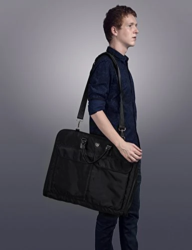 Bagsmart Garment Bag For Suits And Wedding Dresses With Shoulder Strap And Hanger, Black 8 Bagsmart Garment Bag For Suits And Wedding Dresses With Shoulder Strap And Hanger, Black - Image 8
