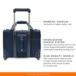 Briggs & Riley 2-Wheel Cabin Bag, Navy 23 Briggs & Riley 2-Wheel Cabin Bag, Navy -Samsonite Sales Store 41cAv 0XzUL