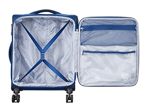 Delsey Unisex_Adult Optimax Lite Slim Cabin Trolley Case With 4 Double Wheels 55 Cm, Blue, One Size 2 Delsey Unisex_Adult Optimax Lite Slim Cabin Trolley Case With 4 Double Wheels 55 Cm, Blue, One Size - Image 2