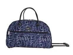 Nicole Miller Wheeled Duffel Carry On Bag (14in, Signature Navy) -Samsonite Sales Store 41dkfbMAetL
