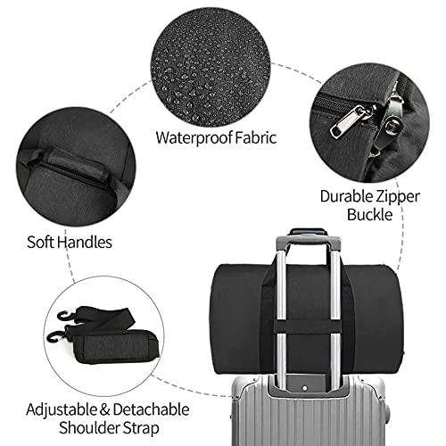 Carry On Garment Bags Convertible Suit Bag With Shoes Compartment Waterproof 2 In 1 Travel Duffle Bag Large Garment Bags Garment Duffle Bag For Men Black 7 Carry On Garment Bags Convertible Suit Bag With Shoes Compartment Waterproof 2 In 1 Travel Duffle Bag Large Garment Bags Garment Duffle Bag For Men Black - Image 7