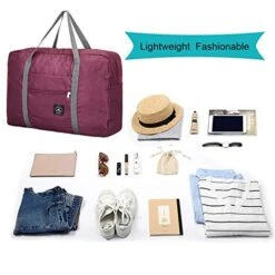 G4Free Lightweight Foldable Travel Duffel Bag Carry-on Luggage Airlines Trip Tote Bag Accessories -Samsonite Sales Store 41fZae0DB 2BL