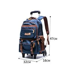 C-Xka Nylon Rolling Backpack Carry-On Luggage Travel Duffel Bag Wheeled Book Bag Detachable Dual 13 C-Xka Nylon Rolling Backpack Carry-On Luggage Travel Duffel Bag Wheeled Book Bag Detachable Dual -Samsonite Sales Store 41gy9lekndL