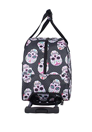 Betsey Johnson Luggage Designer Pattern Suitcase Wheeled Duffel Carry On Bag (Paris Love) (One 3 Betsey Johnson Luggage Designer Pattern Suitcase Wheeled Duffel Carry On Bag (Paris Love) (One - Image 3