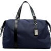 BOPAI-BO | Boston Bag Travel Tote Duffel Bag Carry On Bag Weekender Overnight Bag (Navy)